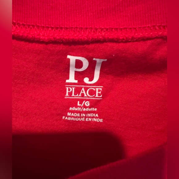 2 Pc X-Mas PJ Set🎄 by PJ PLACE - Red & Green Plaid Jogger Style Pants & Red Top - Picture 3 of 11